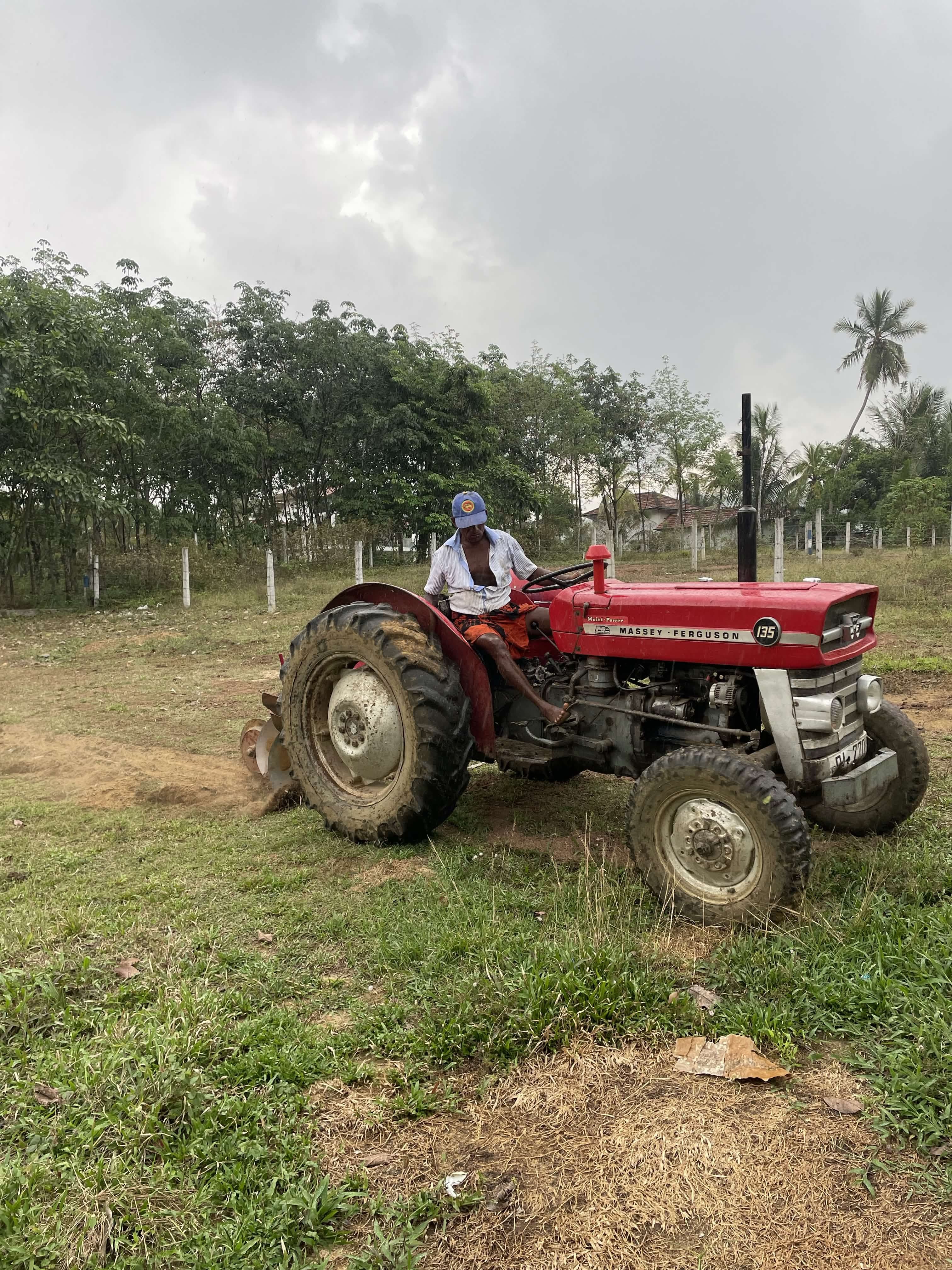 Cassava Tractor Plowing